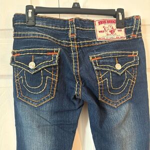 WOMENS TRUE RELIGION BOOTCUT LOWRISE JEANS SZ 28